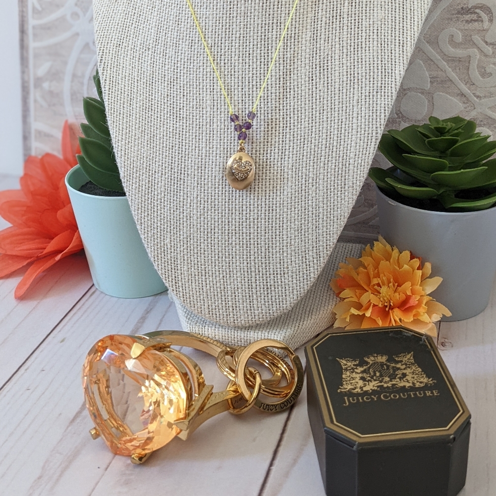 Juicy Couture Locket and Key/Purse Fob